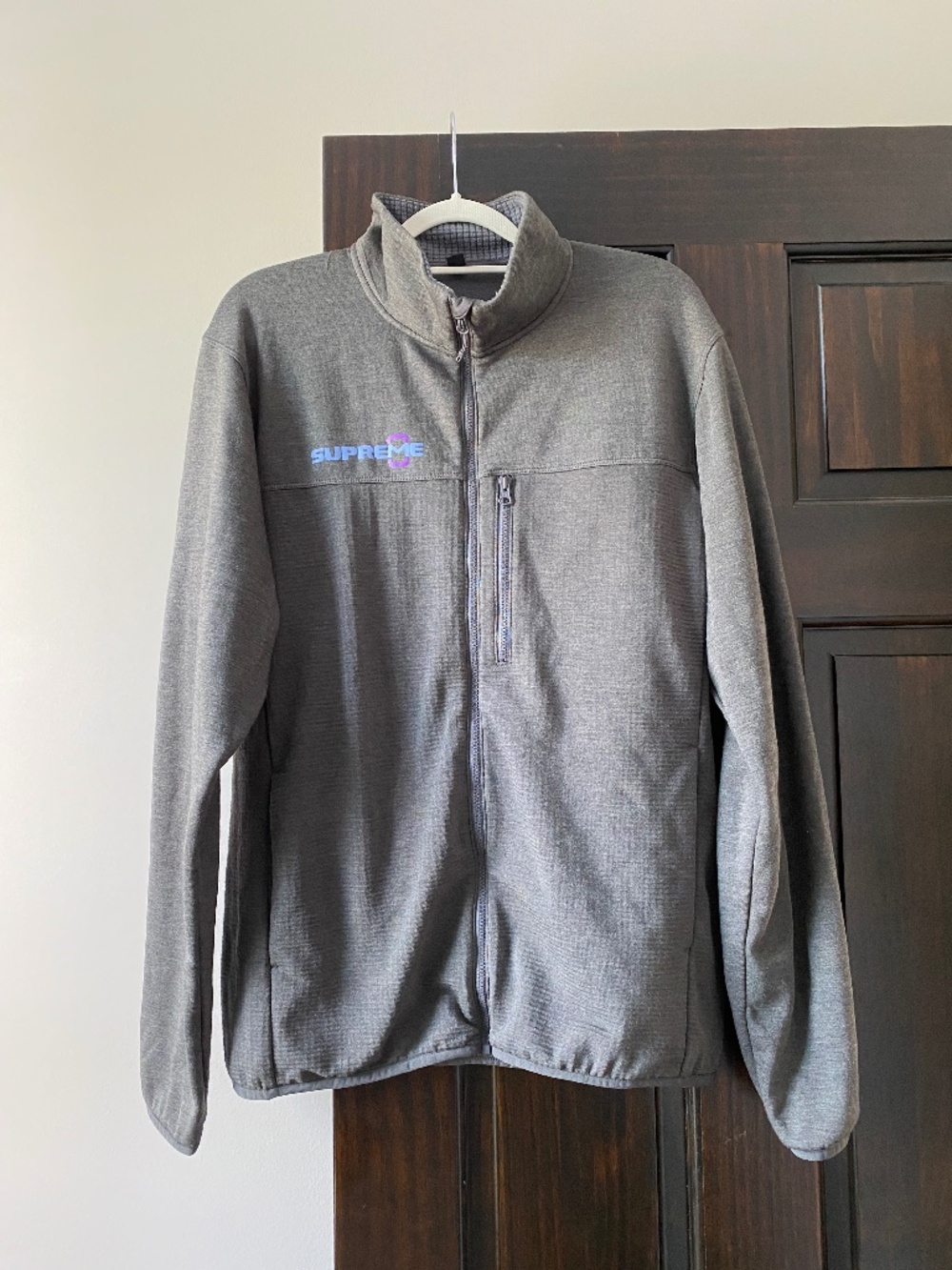 Uniqlo Gray Full Zip Fleece Jacket Men’s Medium Lightweight Thermal